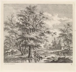 Dwóch chłopców nad jeziorem