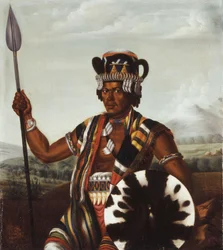 Gubernator Meriny, Rafaralahy, z fortu w Foule Point na Madagaskarze