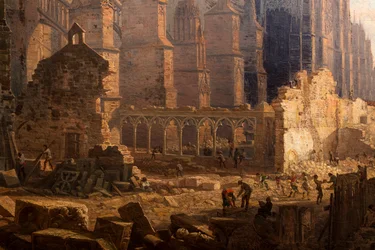 Polana katedry św. Andrzeja, detal, 1865 (olej na płótnie)