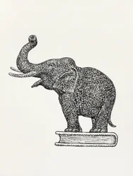 Słoń na książce (1935–1936)