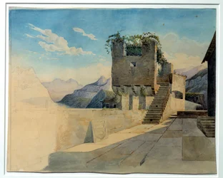 Taras karczmy. Obraz Leo Von Klenze (1784-1864)