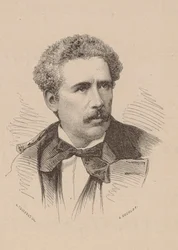 Portret kompozytora Oliviera Métry 1830-1889.