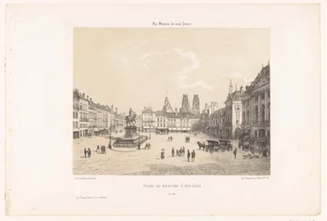 Widok na Place du Martroi w Orleanie Place du Martroi à Orleans (tytuł na obiekcie) Współczesna Francja (tytuł serii) La France de nos jours (tytuł serii na obiekcie)