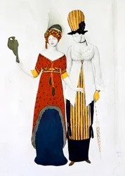 Nowoczesny kostium, 1910