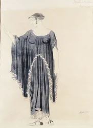 Projekt kostiumu dla Edypa w Colonus-Antygone, ok. 1930 r. 1899 do 1909