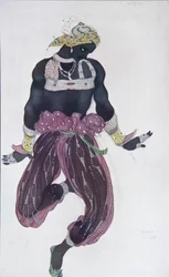 Projekt kostiumu do baletu Szeherezada N. Rimskiego-Korsakowa, 1910