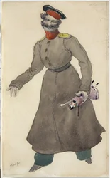 Projekt kostiumu do baletu The Fairy Doll J. Bayera, 1903