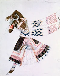Projekt kostiumu z Le Dieu Bleu, 1911