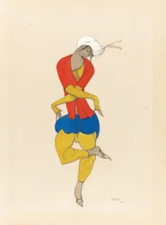 Maria Kuzniecowa, projekt kostiumów do „L”Adoracji”, 1922