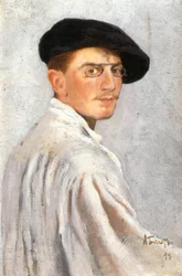 Autoportret (olej na tekturze)