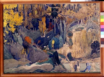 Scenografia do "Preludium do popołudnia fauna", 1912