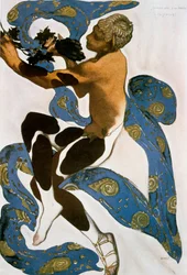 Faun Niżyński, kostiumy dla Baletów Rosjan, 1912.