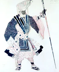 Arcykapłan Le Grand Prêtre, kostiumy baletowe, 1911