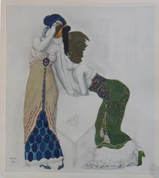 Kobieta w orientalnym stroju, 1910