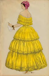 kostium do baletu „Les papillons” w reżyserii Roberta Schumanna (1810-1856)