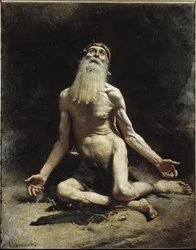 Hiob - obraz Léona Bonnata (1833-1922)