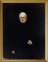 Portret Adolphe Thiers (1797-1877) Prezydent Republiki Obraz Leon Joseph Bonat (1833-1922) XIX w. Nd. 1,15x0,92m.
