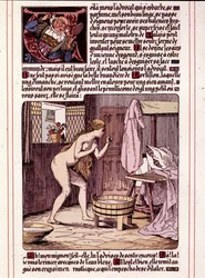 Ilustracja powieści Honoriusza Balzaka „La Mye du Roy” Leona Lebegue (1863-1944)