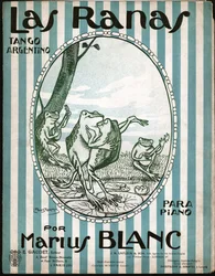 Żaby tańczą tango. 1914 (ilustracja)
