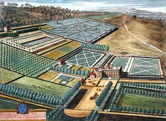Fair Lawn w hrabstwie Kent, grawerowane przez Johannesa Kipa (ok. 1652-1722) (grafika)