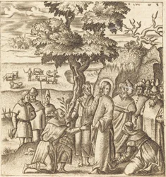 Chrystus uzdrawia chorą kobietę