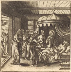 Chrystus wychowuje córkę Jaira