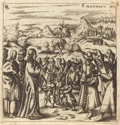 Chrystus gani uczonych w piśmie i faryzeuszy