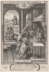 Les Festes du mois de Feburier (luty: Oczyszczenie Dziewicy)
