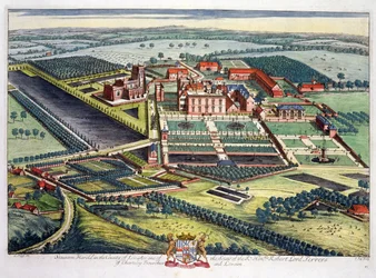 Staunton Harold w hrabstwie Leicester wyryty przez Johannesa Kipa (ok. 1652-1722)
