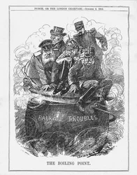 Temperatura wrzenia. Magazyn Punch, 2 października 1912, 1912