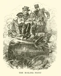 „The Boiling Point”, ilustracja do „Historii nowoczesnej Anglii Pana Puncha”, autorstwa Charlesa L. Gravesa, 1922