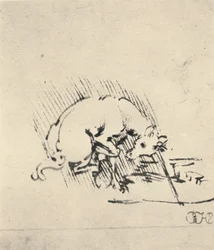 Jednorożec zanurzający róg w wodzie, ok. 1480 1945