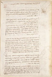 Arundel 263, f.25v Notatki i szkice dotyczące erozji powodowanej przez wodę, z „Codex Arundel” (pióro i atrament na papierze)