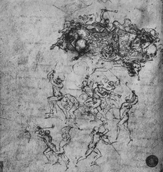 Bitwa jeźdźców i żołnierzy piechoty, ok. 1480 1945 r