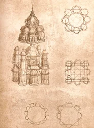 Rysunek kościołów, c1472-c1519 1883