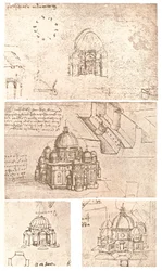 Cztery rysunki architektury kościelnej, c1472-c1519 1883