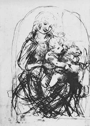 Madonna z Dzieciątkiem z Kotem, 1478-1481 1945