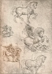 Studium do pomnika Sforzów, c1482-c1499 1883