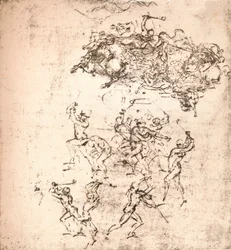 Studium do karykatury Bitwy pod Anghiari, c1472-c1505 1883