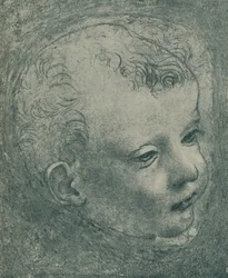 Studium głowy dziecka, 1482-1483, 1932