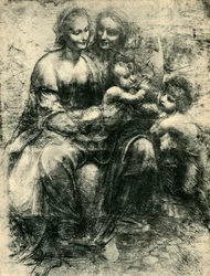 Madonna z Dzieciątkiem, świętą Anną i świętym Janem Chrzcicielem, 1499-1500, 1943
