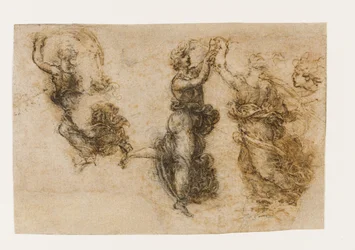 Trzy tańczące postacie kobiece, 1517-1518.