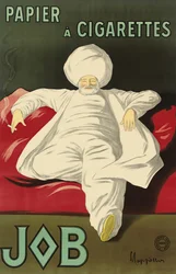 Plakat reklamowy do bibuły Job, ok. 1900 r. 1930.