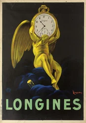 Plakat reklamowy szwajcarskich zegarmistrzów Longines, 1922