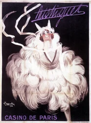 Plakat przedstawiający Mistinguett (Mistinguette) w Casino de Paris