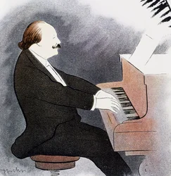 Jules Massenet przy fortepianie