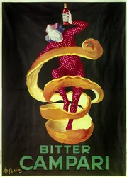 Plakat na aperitif Bitter Campari. Ilustracja Leonetto Cappiello (1875-1942) 1921 Paryż, sztuka dekoracyjna