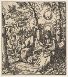Święta Ita z Toggenburga, od Świętych Habsburgów, 1516-18.