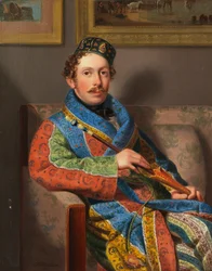 Młody dżentelmen w smokingu, 1830.