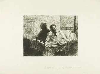 Portret Charlesa Meryona siedzącego w łóżku